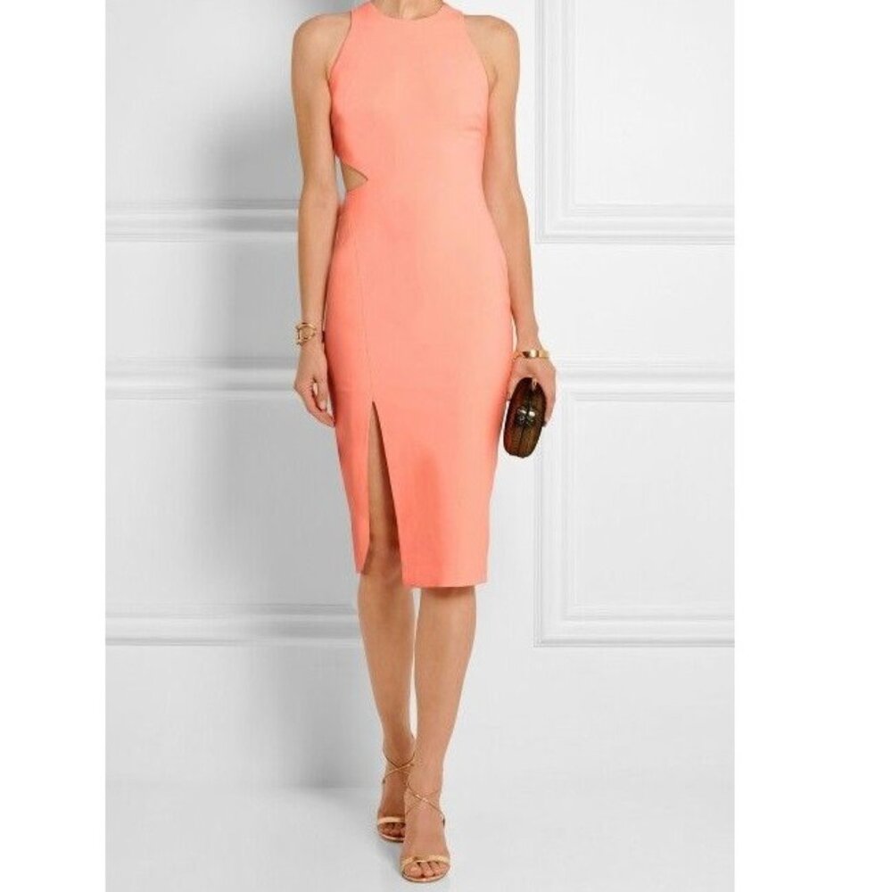 ELIZABETH AND JAMES GIULIA CUTOUT MIDI DRESS SIZE 4